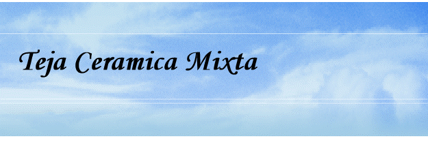 Teja Ceramica Mixta