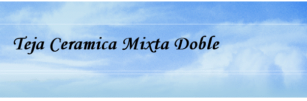 Teja Ceramica Mixta Doble
